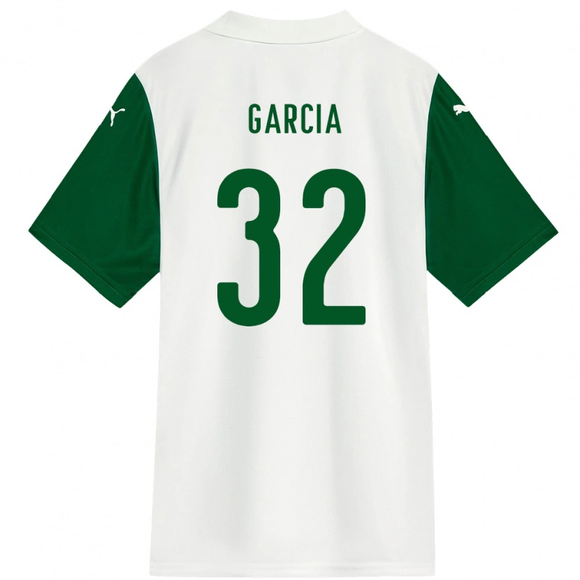 Danxen Dames Garcia #32 Wit Groen Uitshirt Uittenue 2025/26 T-Shirt