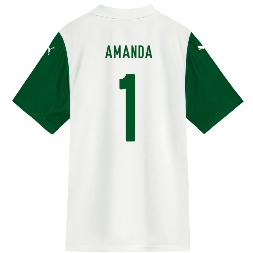 Danxen Dames Amanda #1 Wit Groen Uitshirt Uittenue 2025/26 T-Shirt