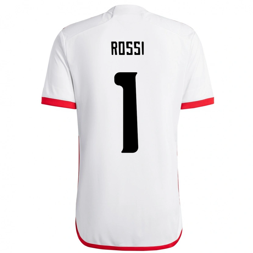 Danxen Dames Agustín Rossi #1 Wit Rood Uitshirt Uittenue 2025/26 T-Shirt