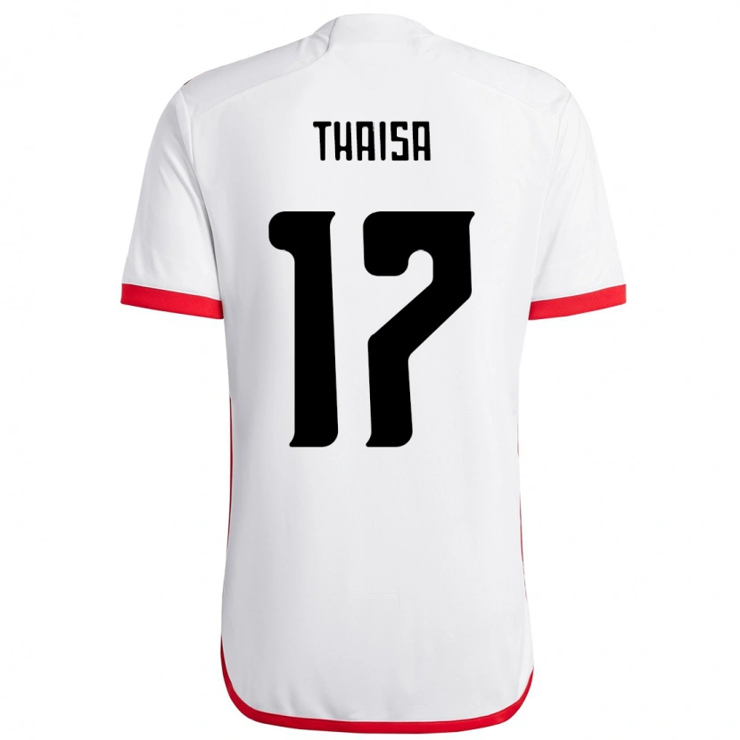 Danxen Dames Thaisa #17 Wit Rood Uitshirt Uittenue 2025/26 T-Shirt