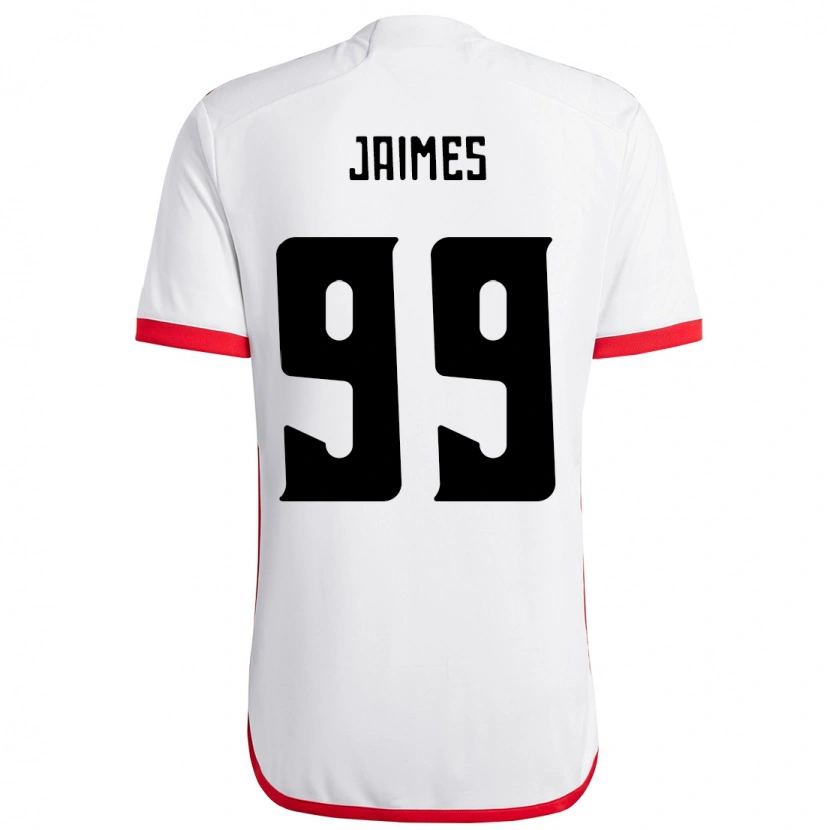 Danxen Dames Sole Jaimes #99 Wit Rood Uitshirt Uittenue 2025/26 T-Shirt
