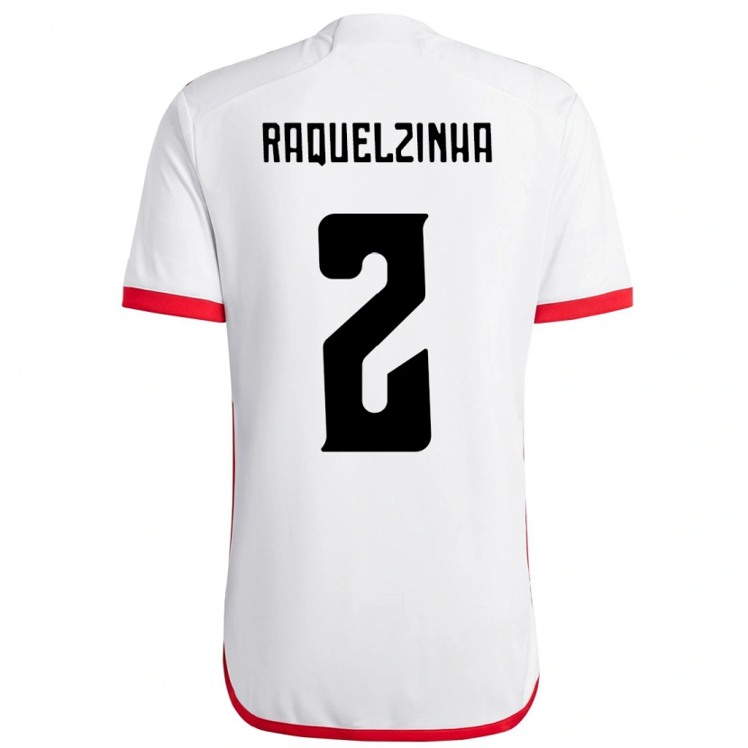 Danxen Dames Raquelzinha #2 Wit Rood Uitshirt Uittenue 2025/26 T-Shirt
