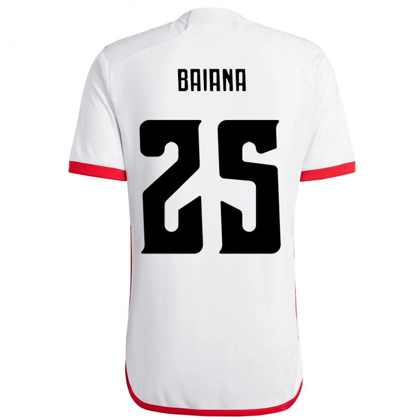 Danxen Dames Larissa Baiana #25 Wit Rood Uitshirt Uittenue 2025/26 T-Shirt