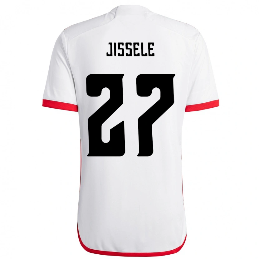 Danxen Dames Jissele #27 Wit Rood Uitshirt Uittenue 2025/26 T-Shirt