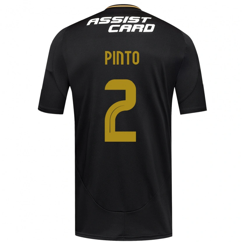 Danxen Dames Matías Pinto #2 Zwart Wit Uitshirt Uittenue 2025/26 T-Shirt