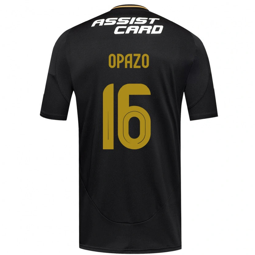 Danxen Dames Óscar Opazo #16 Zwart Wit Uitshirt Uittenue 2025/26 T-Shirt
