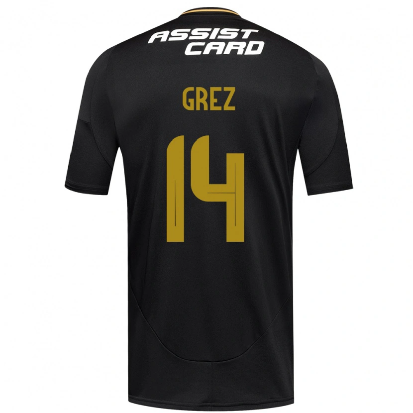 Danxen Dames Javiera Grez #14 Zwart Wit Uitshirt Uittenue 2025/26 T-Shirt