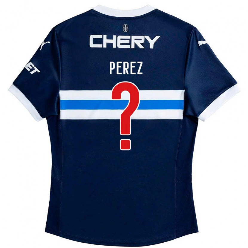 Danxen Dames Ignacio Pérez #0 Koningsblauw Wit Uitshirt Uittenue 2025/26 T-Shirt