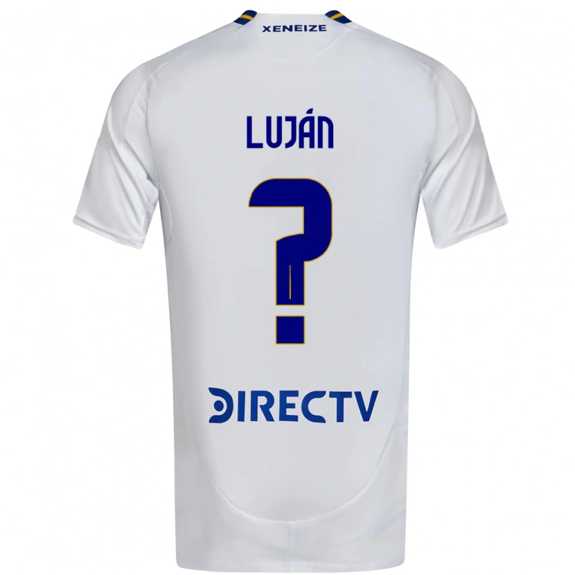 Danxen Dames Ramiro Luján #0 Wit Blauw Uitshirt Uittenue 2025/26 T-Shirt