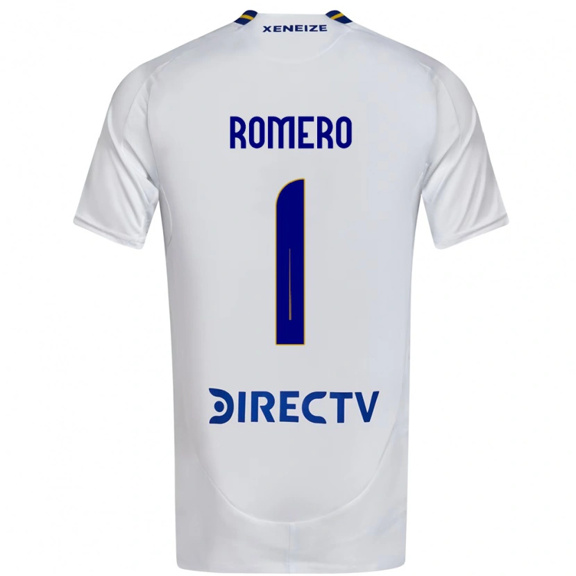 Danxen Dames Sergio Romero #1 Wit Blauw Uitshirt Uittenue 2025/26 T-Shirt