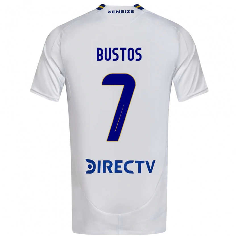 Danxen Dames Tomás Bustos #7 Wit Blauw Uitshirt Uittenue 2025/26 T-Shirt