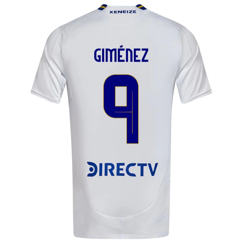 Danxen Dames Milton Giménez #9 Wit Blauw Uitshirt Uittenue 2025/26 T-Shirt