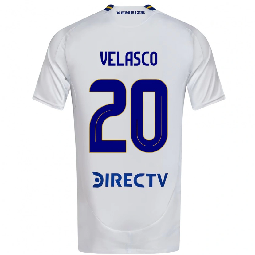 Danxen Dames Alan Velasco #20 Wit Blauw Uitshirt Uittenue 2025/26 T-Shirt