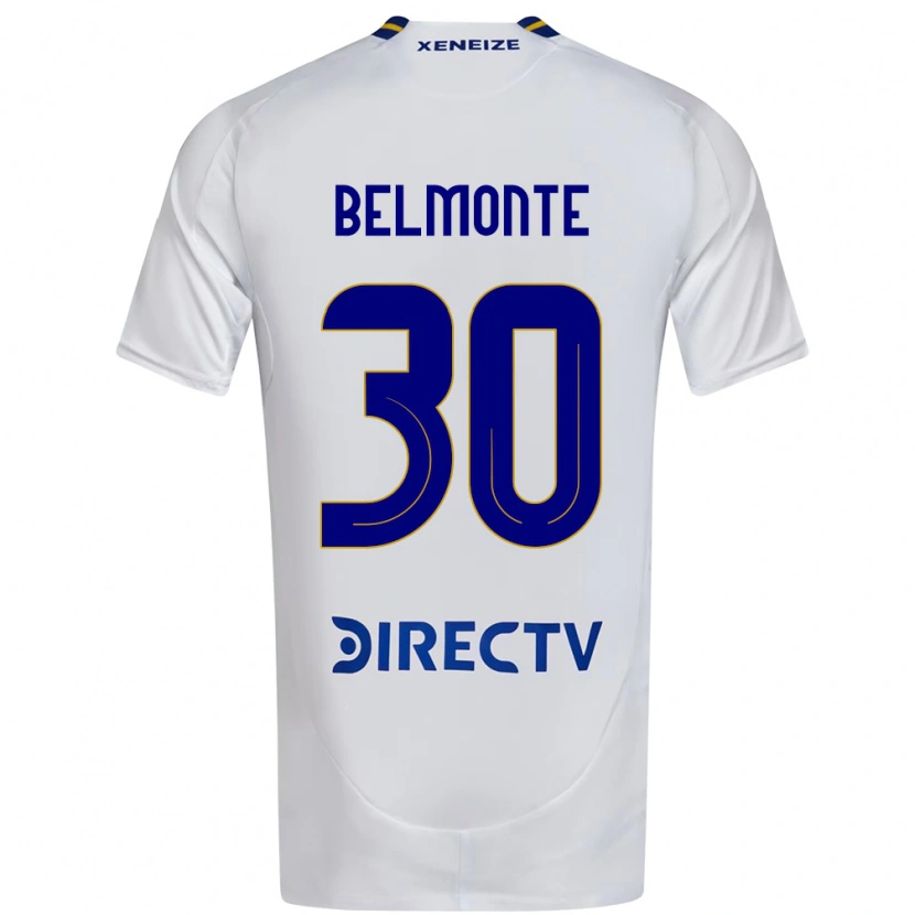 Danxen Dames Tomás Belmonte #30 Wit Blauw Uitshirt Uittenue 2025/26 T-Shirt