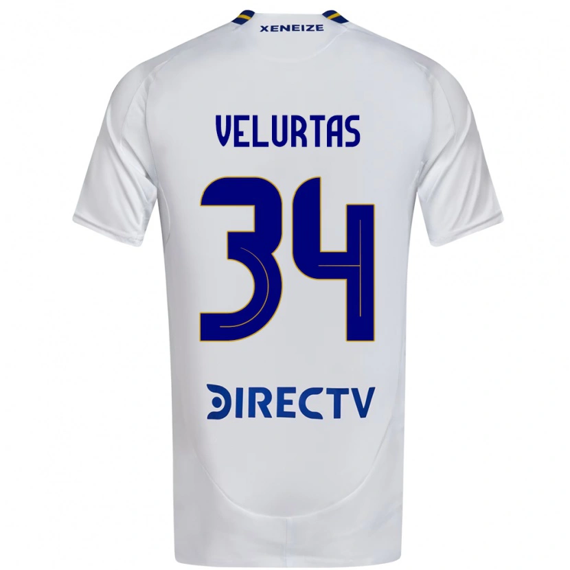 Danxen Dames Pedro Velurtas #34 Wit Blauw Uitshirt Uittenue 2025/26 T-Shirt