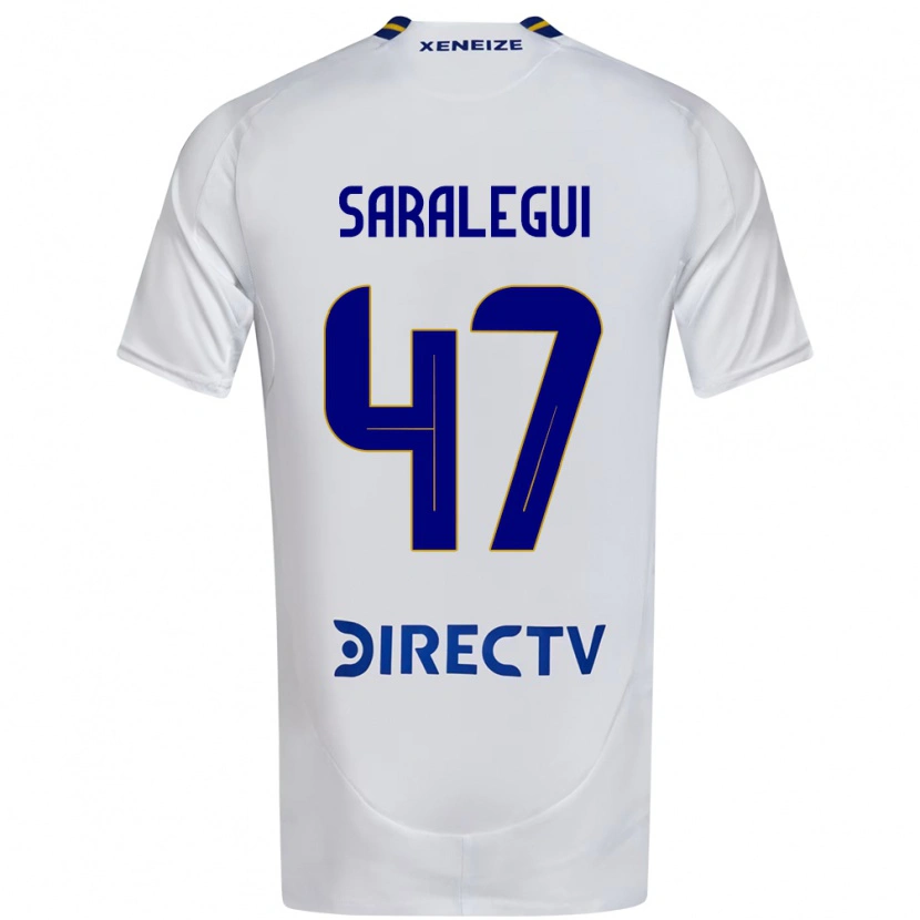 Danxen Dames Jabes Saralegui #47 Wit Blauw Uitshirt Uittenue 2025/26 T-Shirt