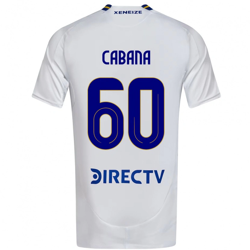 Danxen Dames Juan Pablo Cabana #60 Wit Blauw Uitshirt Uittenue 2025/26 T-Shirt