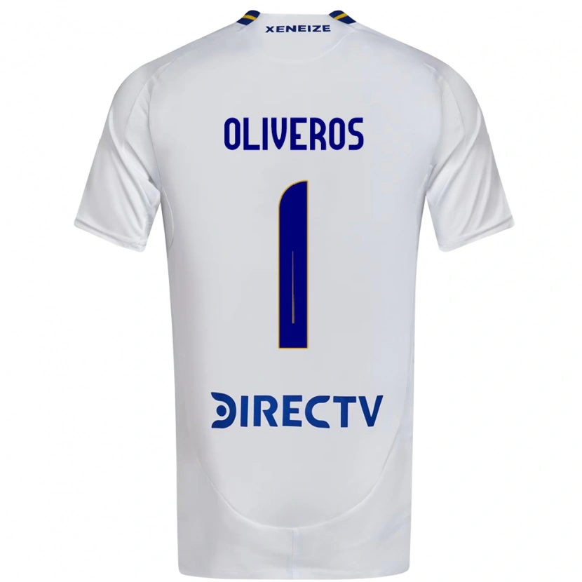 Danxen Dames Laurina Oliveros #1 Wit Blauw Uitshirt Uittenue 2025/26 T-Shirt