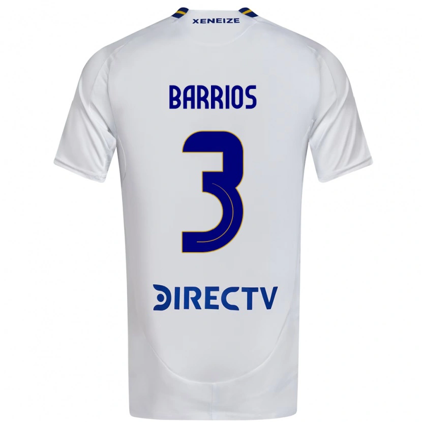 Danxen Dames Gabriela Barrios #3 Wit Blauw Uitshirt Uittenue 2025/26 T-Shirt