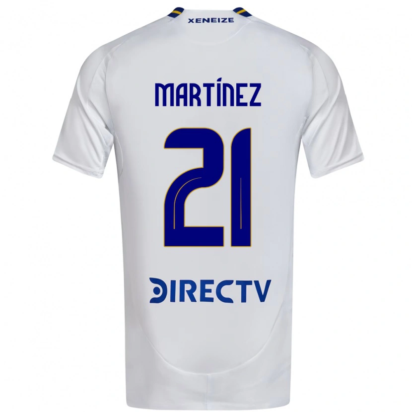 Danxen Dames Julieta Martínez #21 Wit Blauw Uitshirt Uittenue 2025/26 T-Shirt