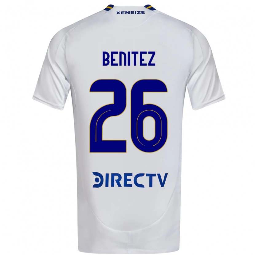 Danxen Dames Lorena Benítez #26 Wit Blauw Uitshirt Uittenue 2025/26 T-Shirt