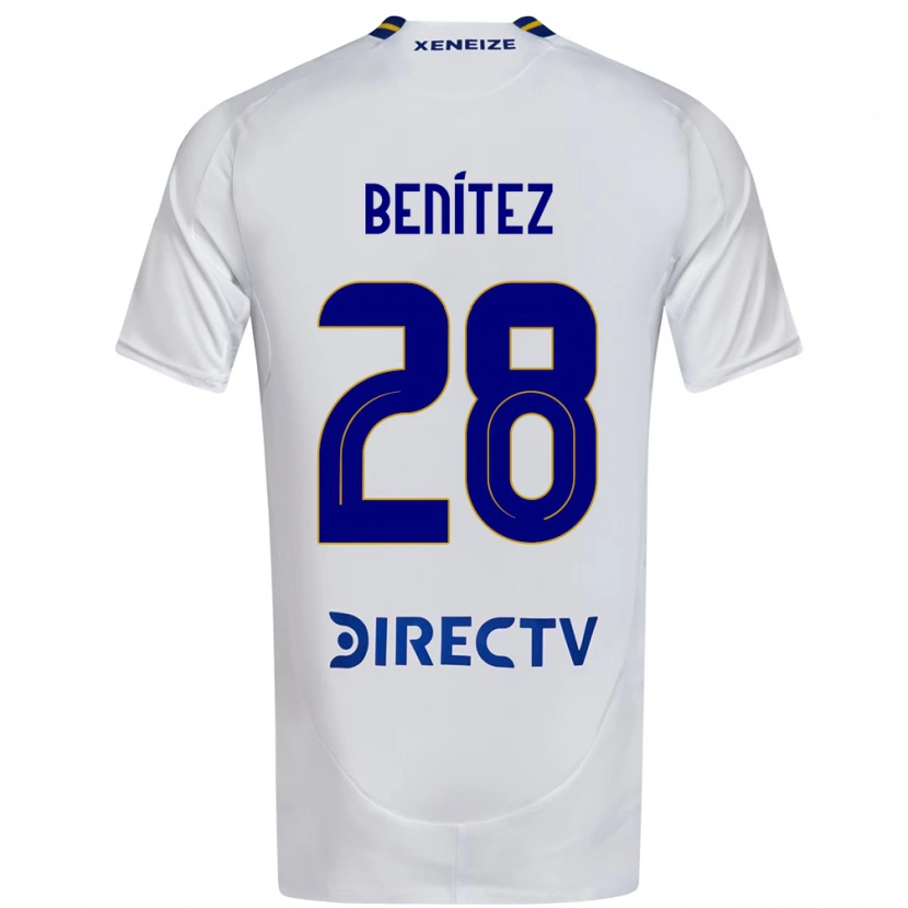 Danxen Dames Yazmín Benítez #28 Wit Blauw Uitshirt Uittenue 2025/26 T-Shirt