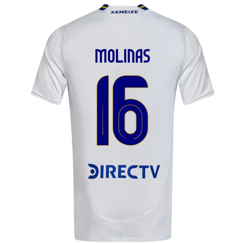 Danxen Dames Aaron Molinas #16 Wit Blauw Uitshirt Uittenue 2025/26 T-Shirt