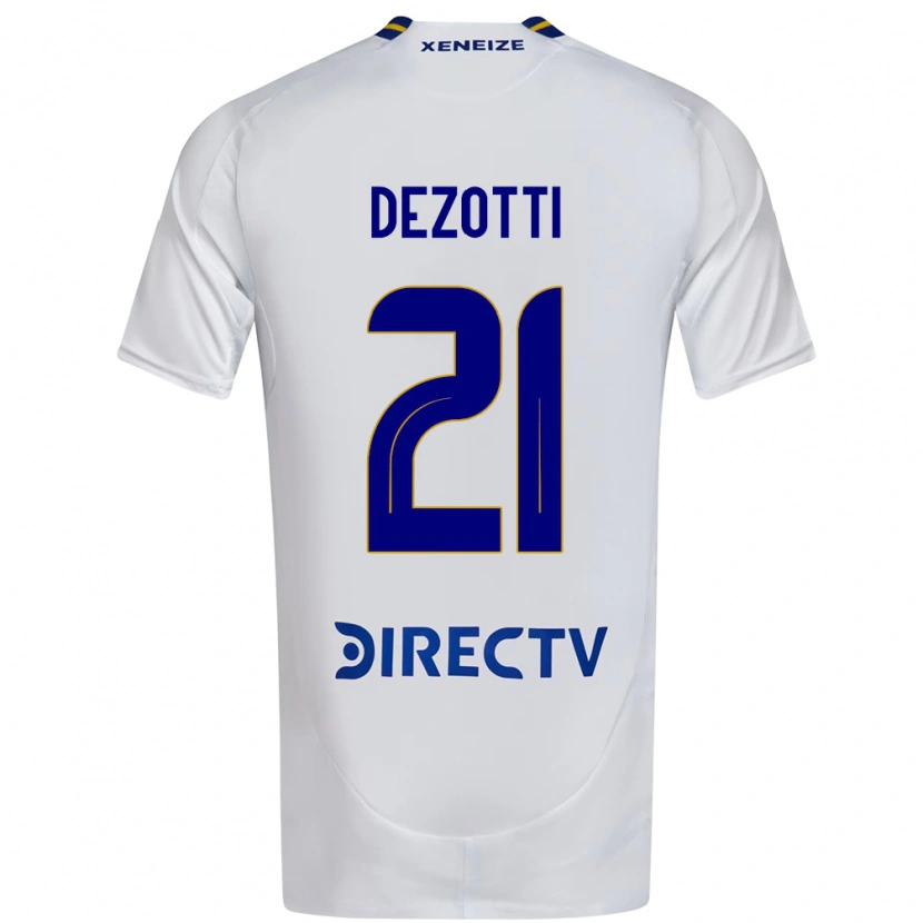 Danxen Dames Martina Dezotti #21 Wit Blauw Uitshirt Uittenue 2025/26 T-Shirt