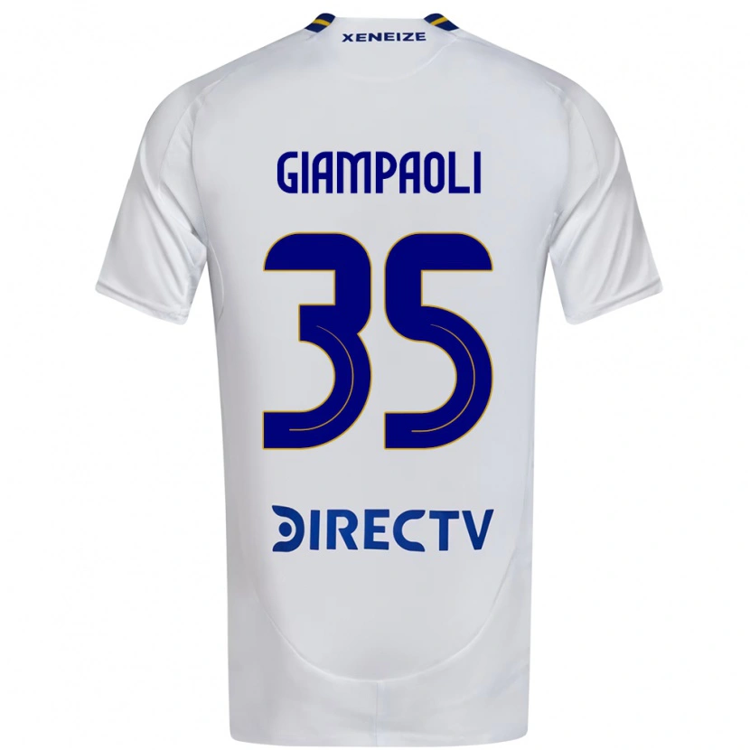 Danxen Dames Renzo Giampaoli #35 Wit Blauw Uitshirt Uittenue 2025/26 T-Shirt