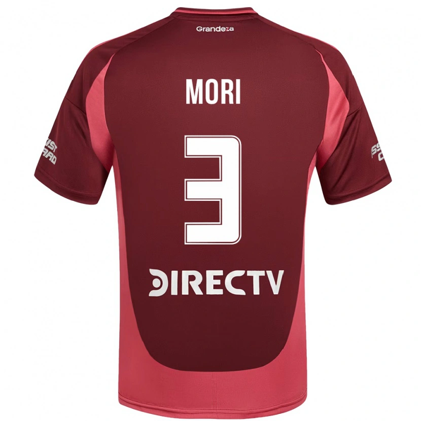 Danxen Dames Ramiro Funes Mori #3 Bourgondisch Magenta Uitshirt Uittenue 2025/26 T-Shirt