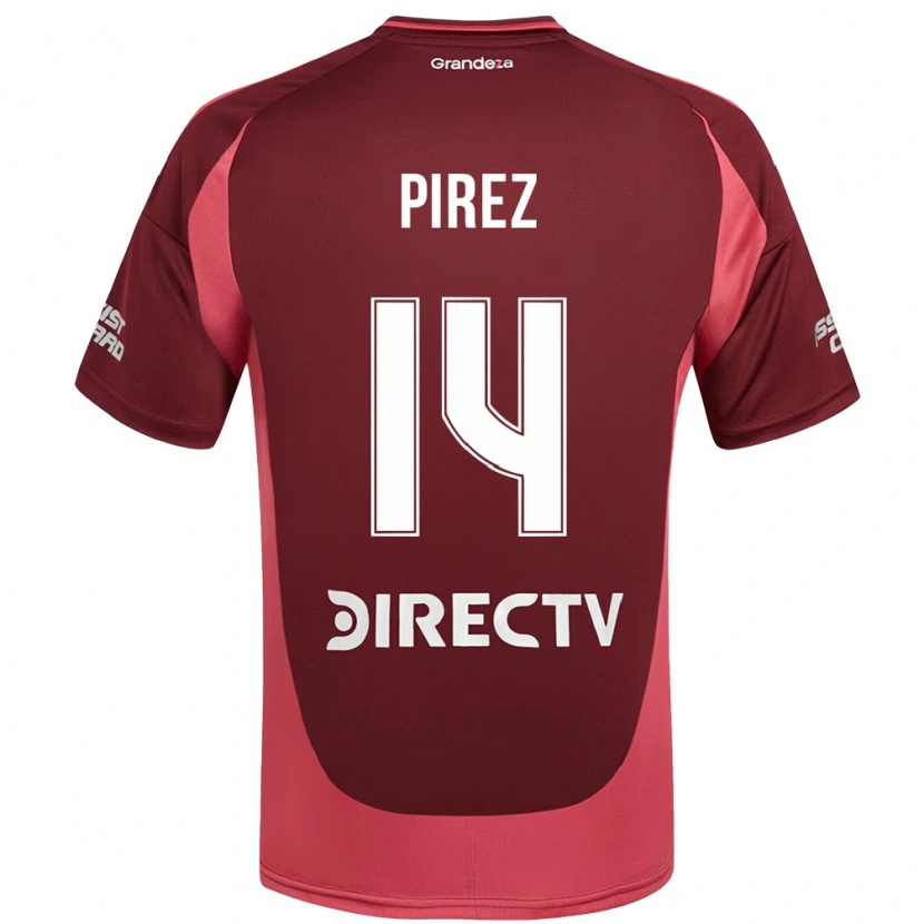 Danxen Dames Leandro González Pírez #14 Bourgondisch Magenta Uitshirt Uittenue 2025/26 T-Shirt
