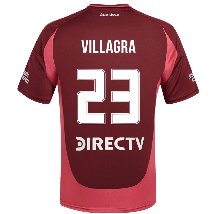 Danxen Dames Rodrigo Villagra #23 Bourgondisch Magenta Uitshirt Uittenue 2025/26 T-Shirt