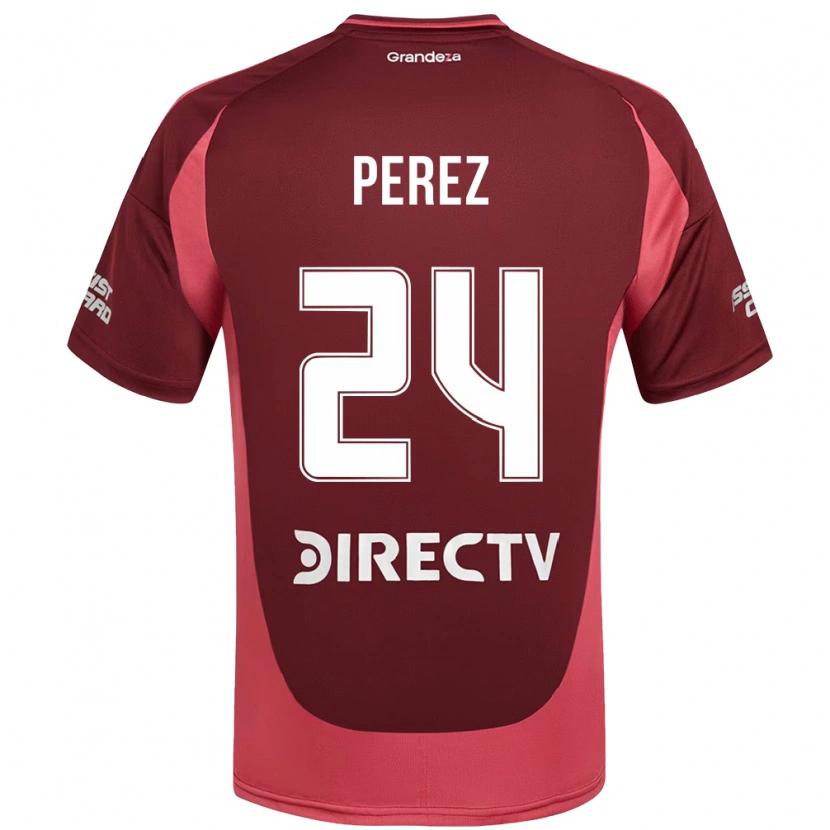 Danxen Dames Enzo Pérez #24 Bourgondisch Magenta Uitshirt Uittenue 2025/26 T-Shirt