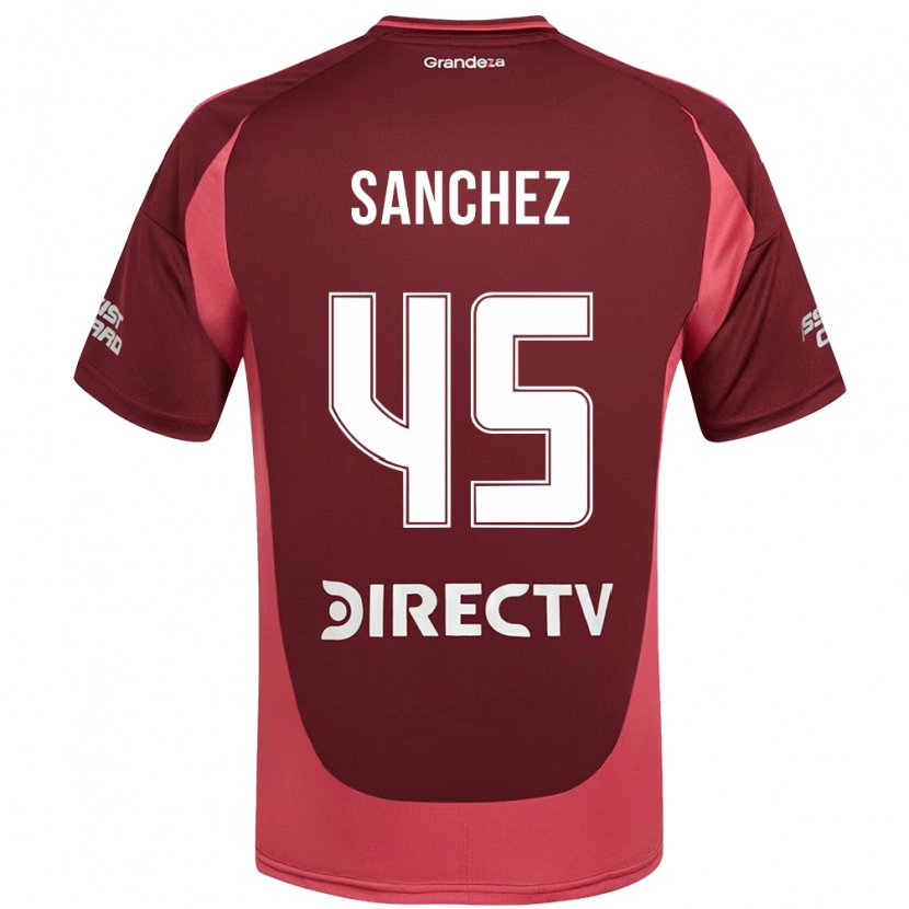 Danxen Dames Sebastián Sánchez #45 Bourgondisch Magenta Uitshirt Uittenue 2025/26 T-Shirt