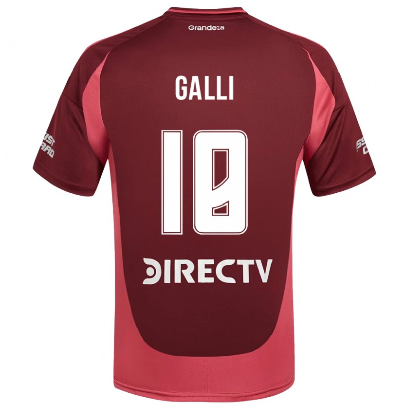 Danxen Dames Ludmila Galli #18 Bourgondisch Magenta Uitshirt Uittenue 2025/26 T-Shirt