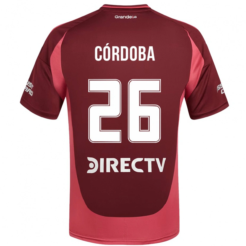 Danxen Dames Sol Córdoba #26 Bourgondisch Magenta Uitshirt Uittenue 2025/26 T-Shirt