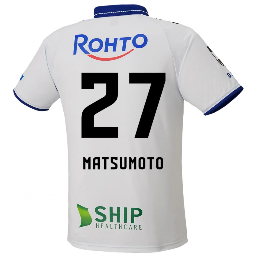 Danxen Dames Kensaku Matsumoto #27 Wit Blauw Zwart Uitshirt Uittenue 2025/26 T-Shirt