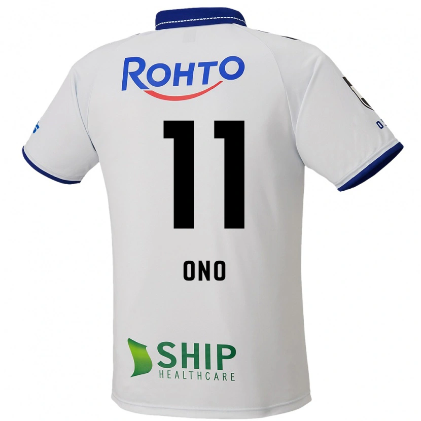 Danxen Dames Yuji Ono #11 Wit Blauw Zwart Uitshirt Uittenue 2025/26 T-Shirt
