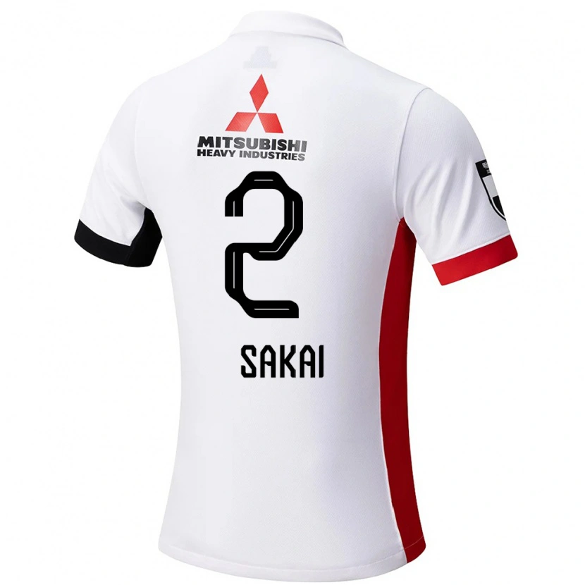 Danxen Dames Hiroki Sakai #2 Wit Zwart Uitshirt Uittenue 2025/26 T-Shirt