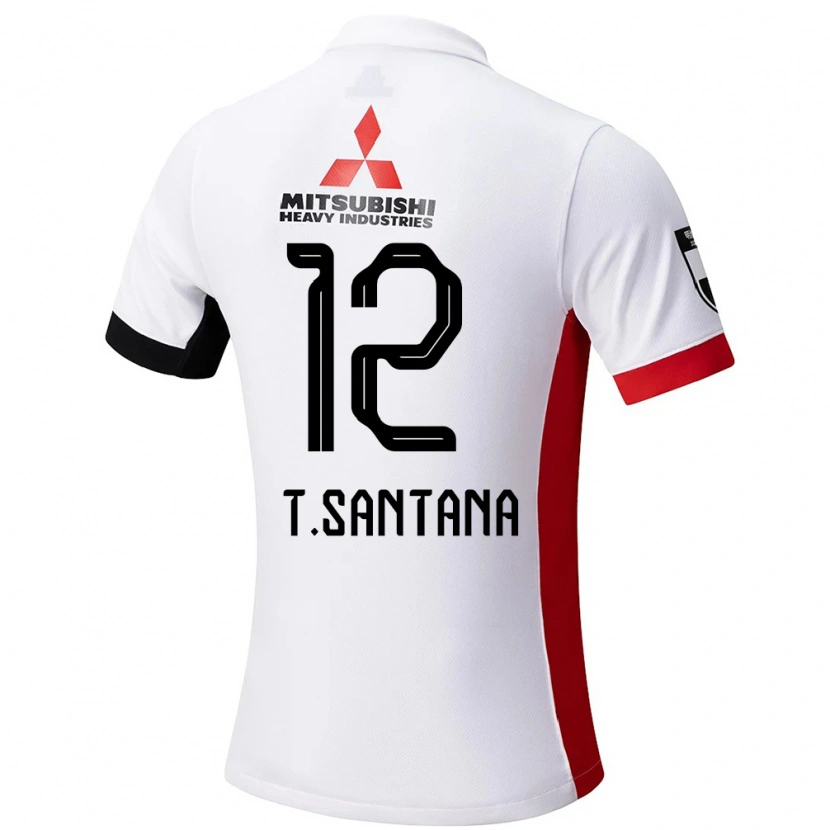 Danxen Dames Thiago #12 Wit Zwart Uitshirt Uittenue 2025/26 T-Shirt