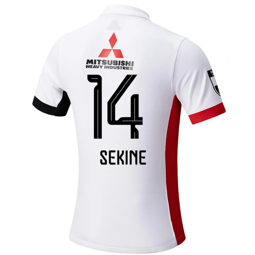 Danxen Dames Takahiro Sekine #14 Wit Zwart Uitshirt Uittenue 2025/26 T-Shirt