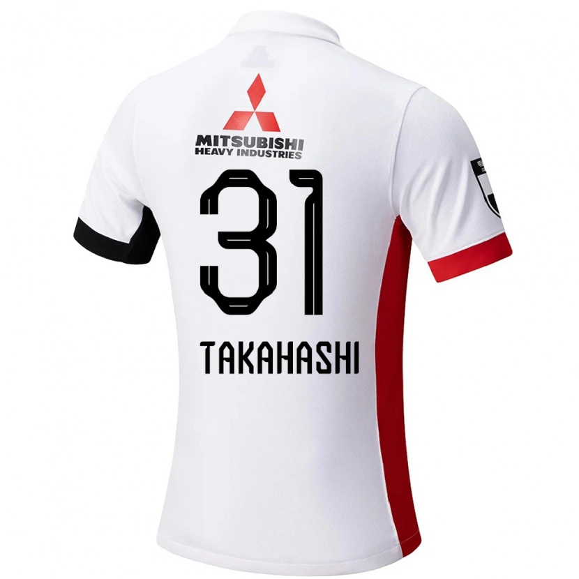Danxen Dames Atsuro Takahashi #31 Wit Zwart Uitshirt Uittenue 2025/26 T-Shirt