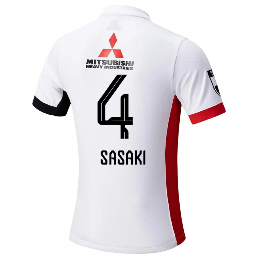 Danxen Dames Mayu Sasaki #4 Wit Zwart Uitshirt Uittenue 2025/26 T-Shirt