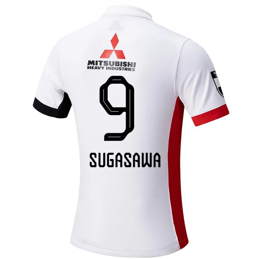Danxen Dames Yuika Sugasawa #9 Wit Zwart Uitshirt Uittenue 2025/26 T-Shirt