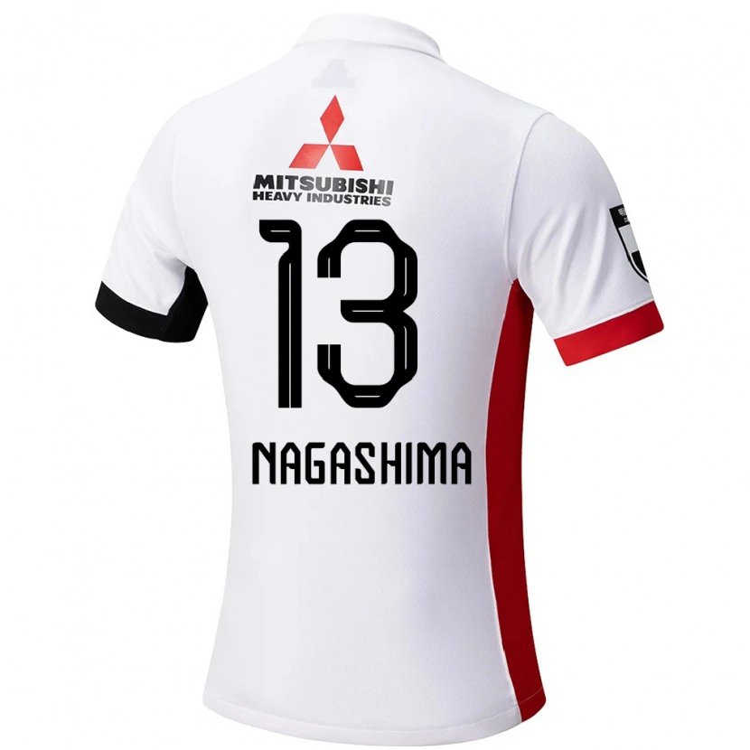 Danxen Dames Reina Nagashima #13 Wit Zwart Uitshirt Uittenue 2025/26 T-Shirt
