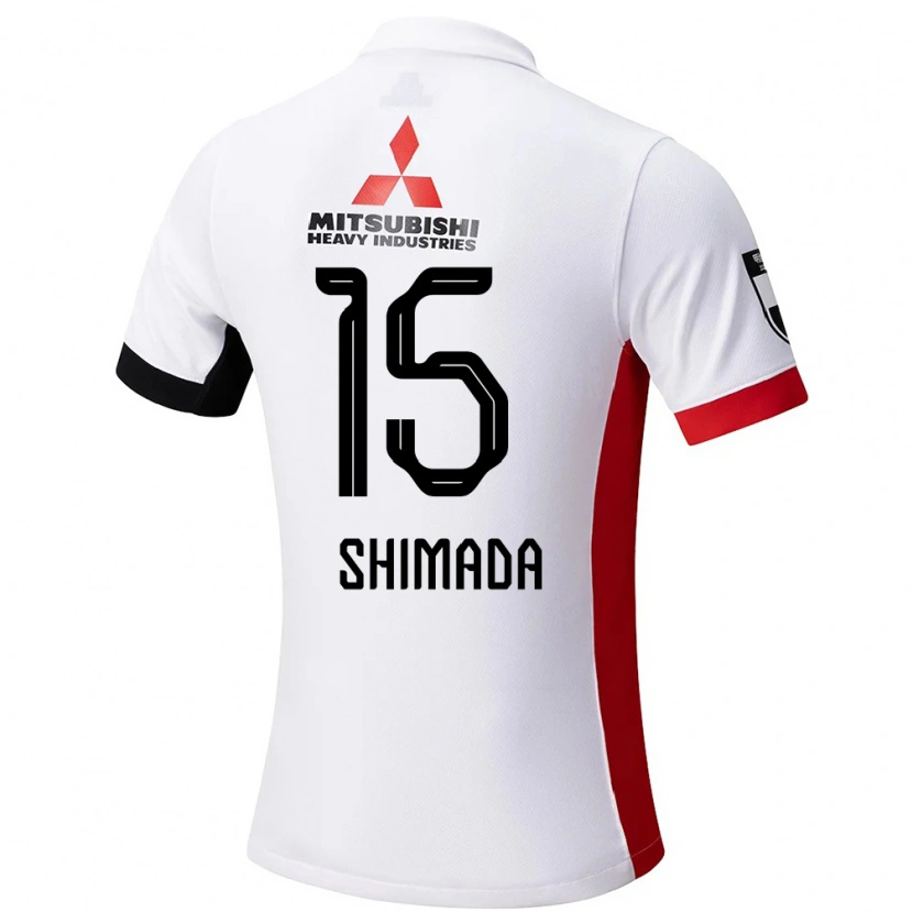 Danxen Dames Mei Shimada #15 Wit Zwart Uitshirt Uittenue 2025/26 T-Shirt