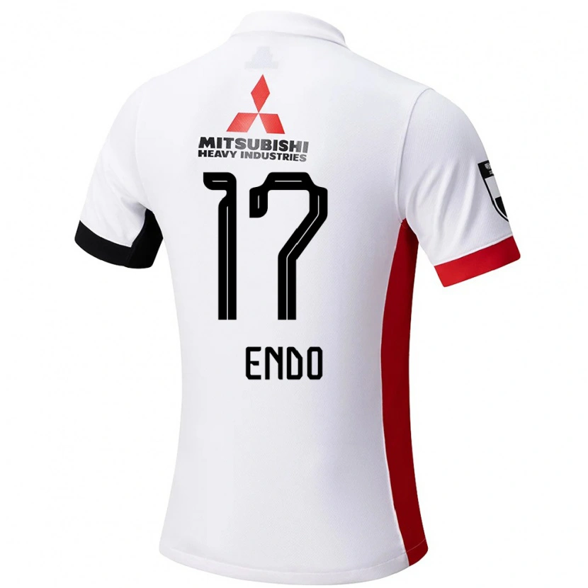 Danxen Dames Yu Endo #17 Wit Zwart Uitshirt Uittenue 2025/26 T-Shirt