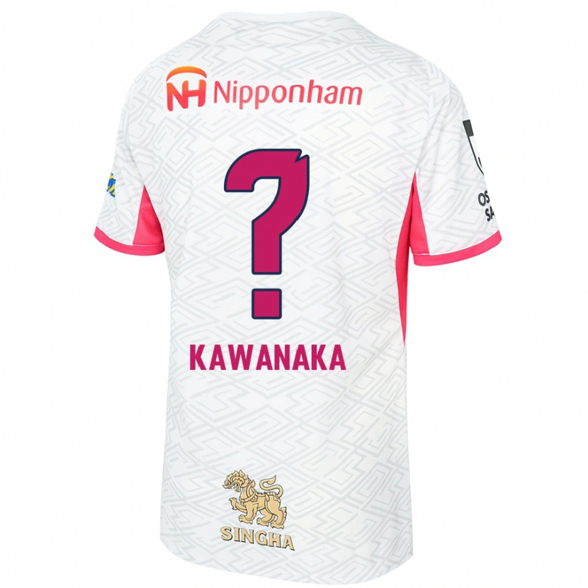 Danxen Dames Aoto Kawanaka #0 Wit Sakura Roze Uitshirt Uittenue 2025/26 T-Shirt
