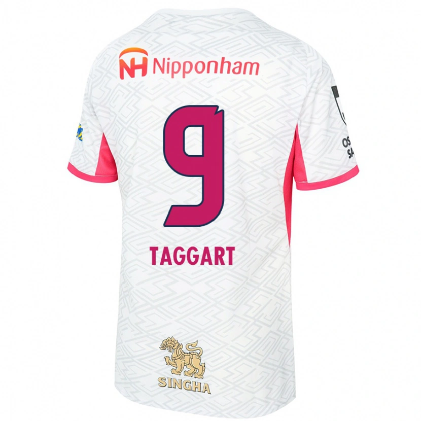 Danxen Dames Adam Taggart #9 Wit Sakura Roze Uitshirt Uittenue 2025/26 T-Shirt