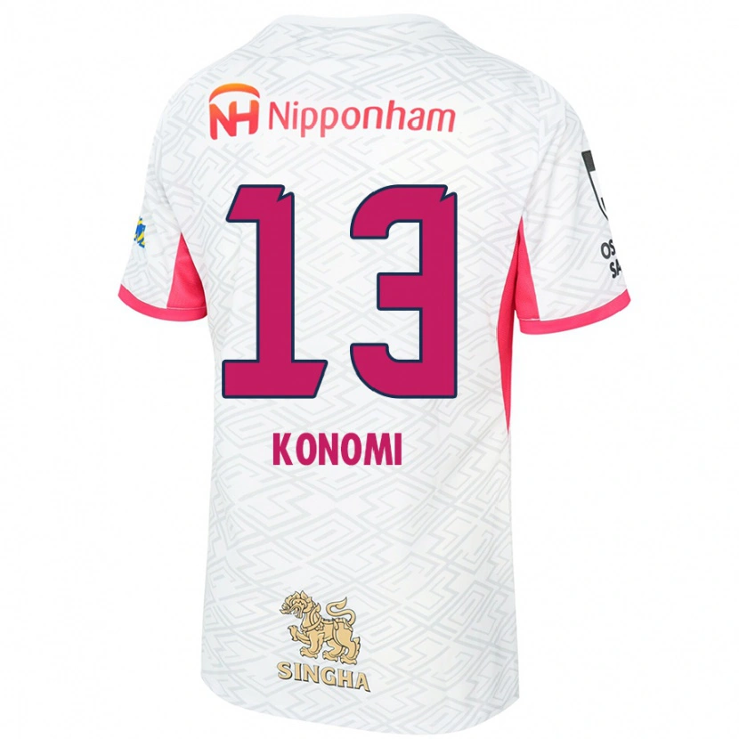 Danxen Dames Kaito Konomi #13 Wit Sakura Roze Uitshirt Uittenue 2025/26 T-Shirt